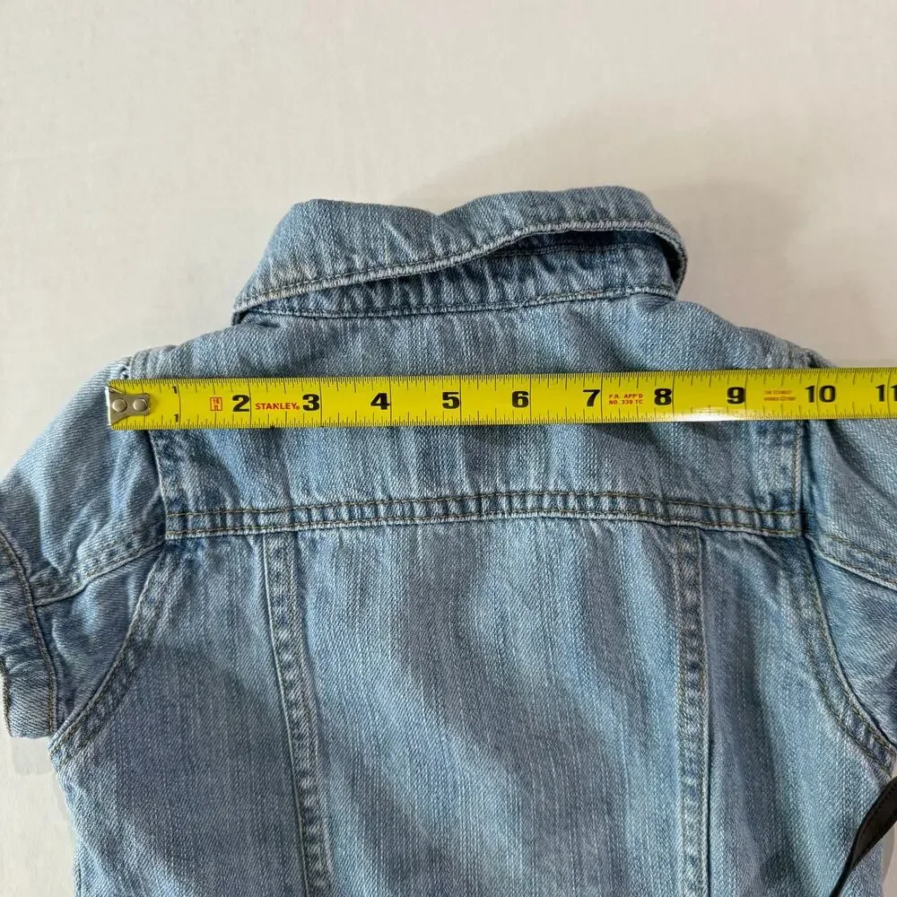 OshKosh B'Gosh Size 5 Short Sleeve Denim Jean Jacket Light Wash Kids